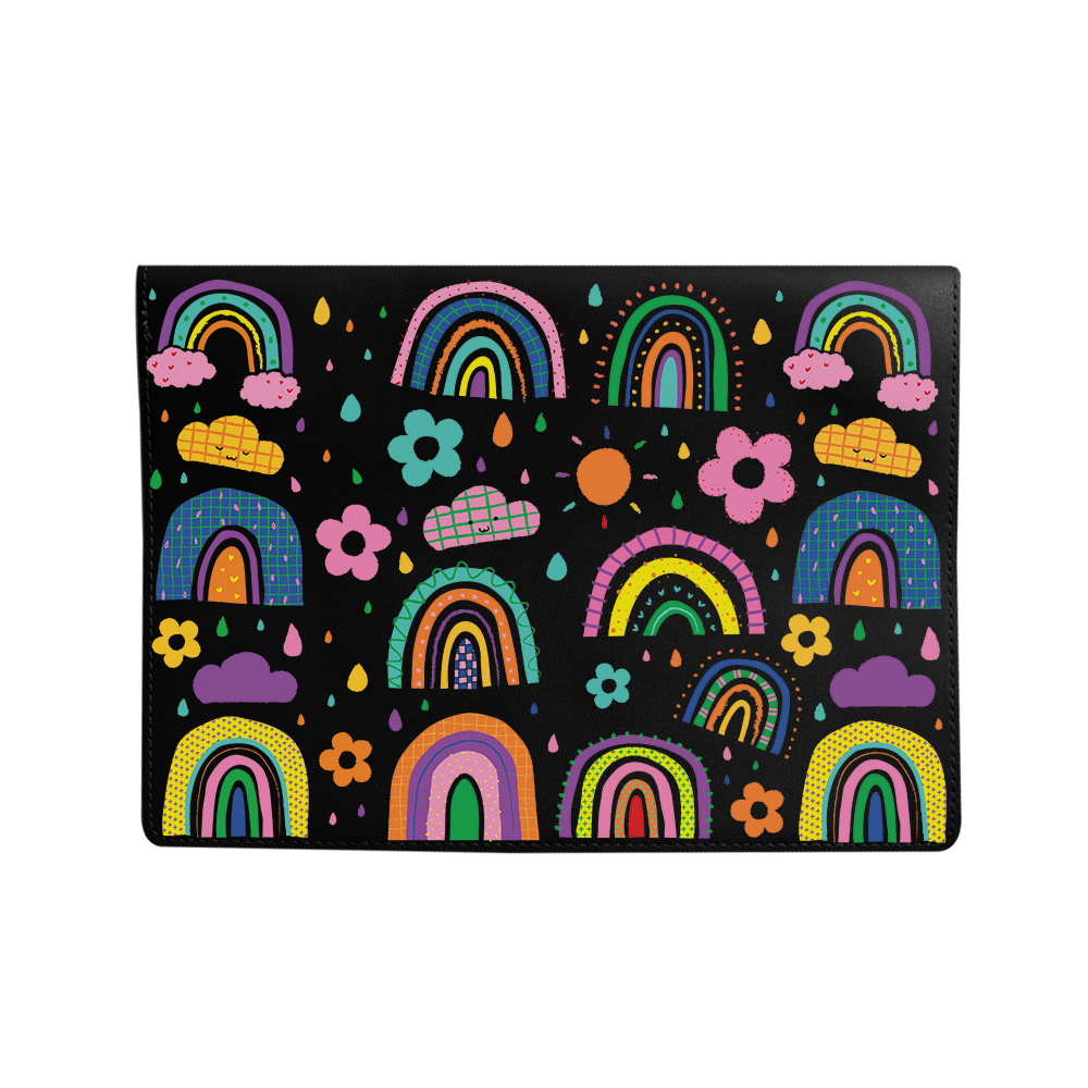 Vegan Leather Sleeve - Rainbow