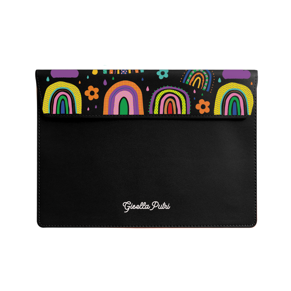 Vegan Leather Sleeve - Rainbow