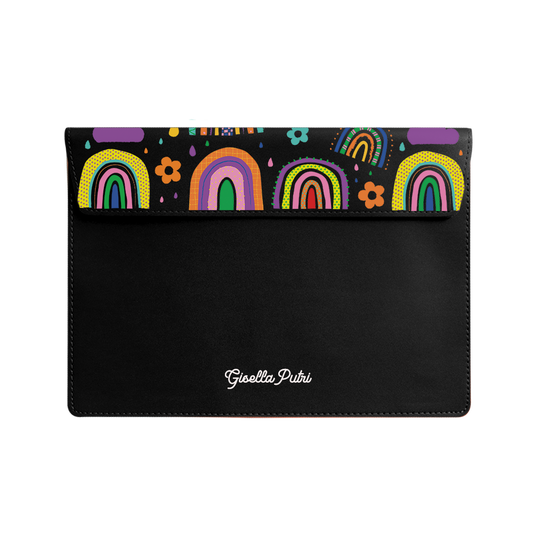 Vegan Leather Sleeve - Rainbow