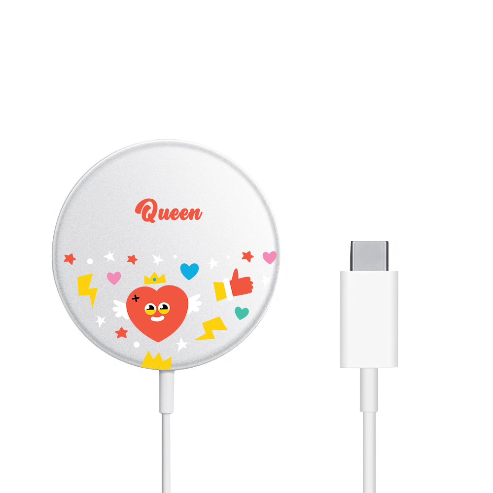 Magnetic Wireless Charger - Red Club
