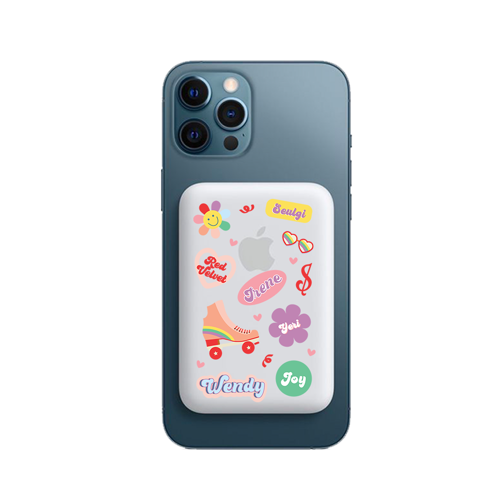 Magnetic Wireless Powerbank - Red Velvet Sticker Pack