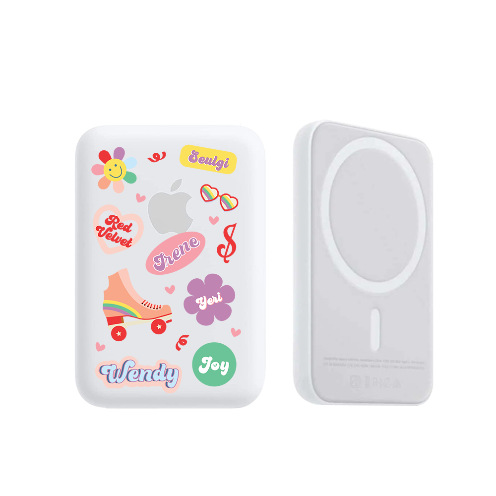 Magnetic Wireless Powerbank - Red Velvet Sticker Pack
