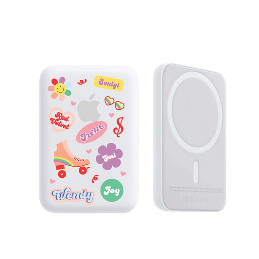 Magnetic Wireless Powerbank - Red Velvet Sticker Pack