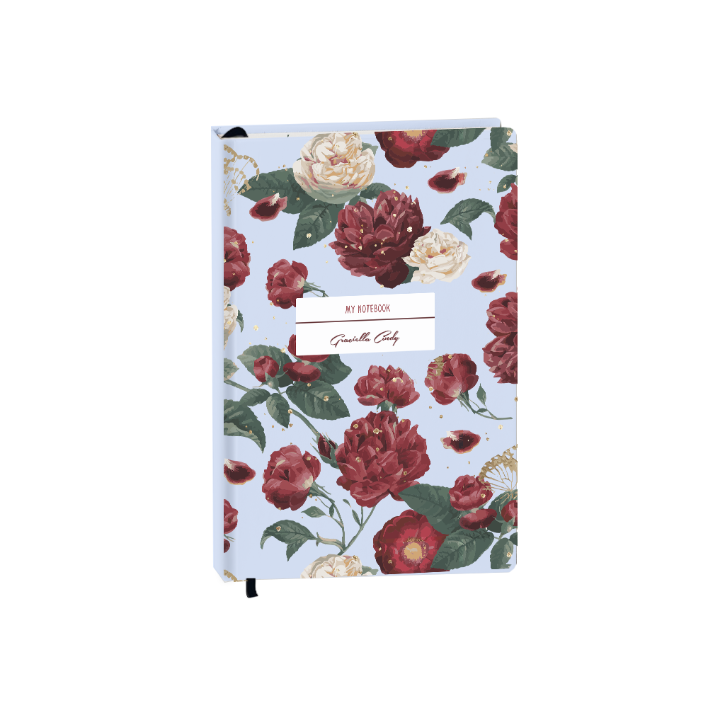 Hardcover Bookpaper Journal - Rosalie (with Elastic Band & Bookmark)