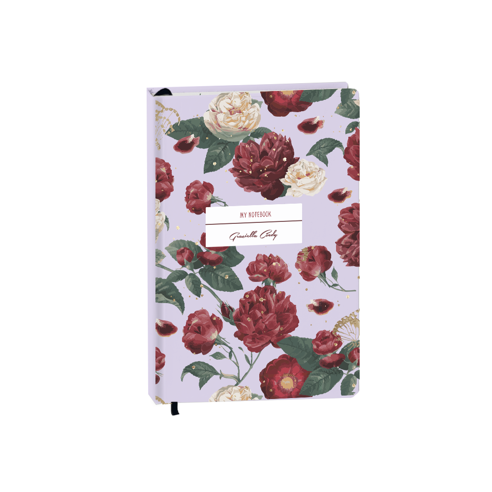 Hardcover Bookpaper Journal - Rosalie (with Elastic Band & Bookmark)