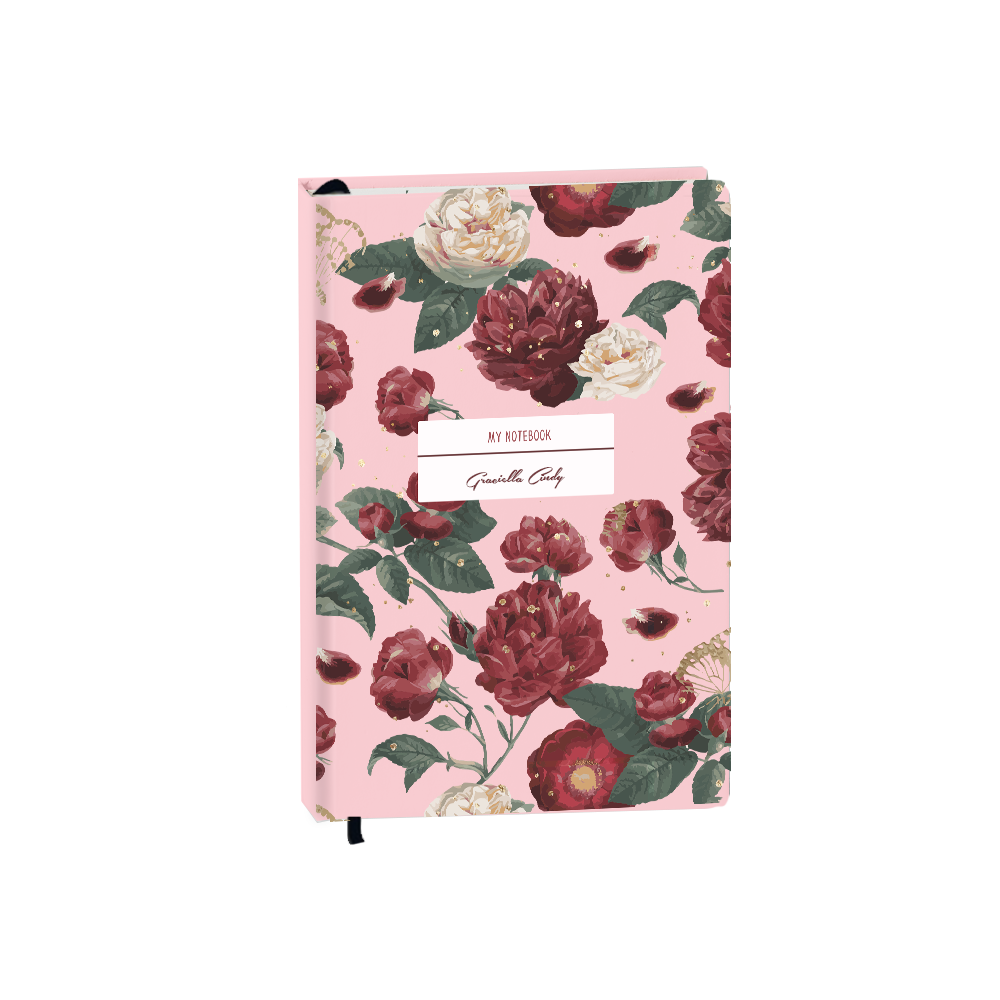 Hardcover Bookpaper Journal - Rosalie (with Elastic Band & Bookmark)