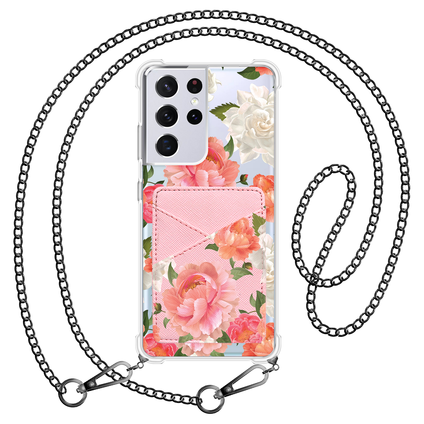 Android Phone Wallet Case - August Peony