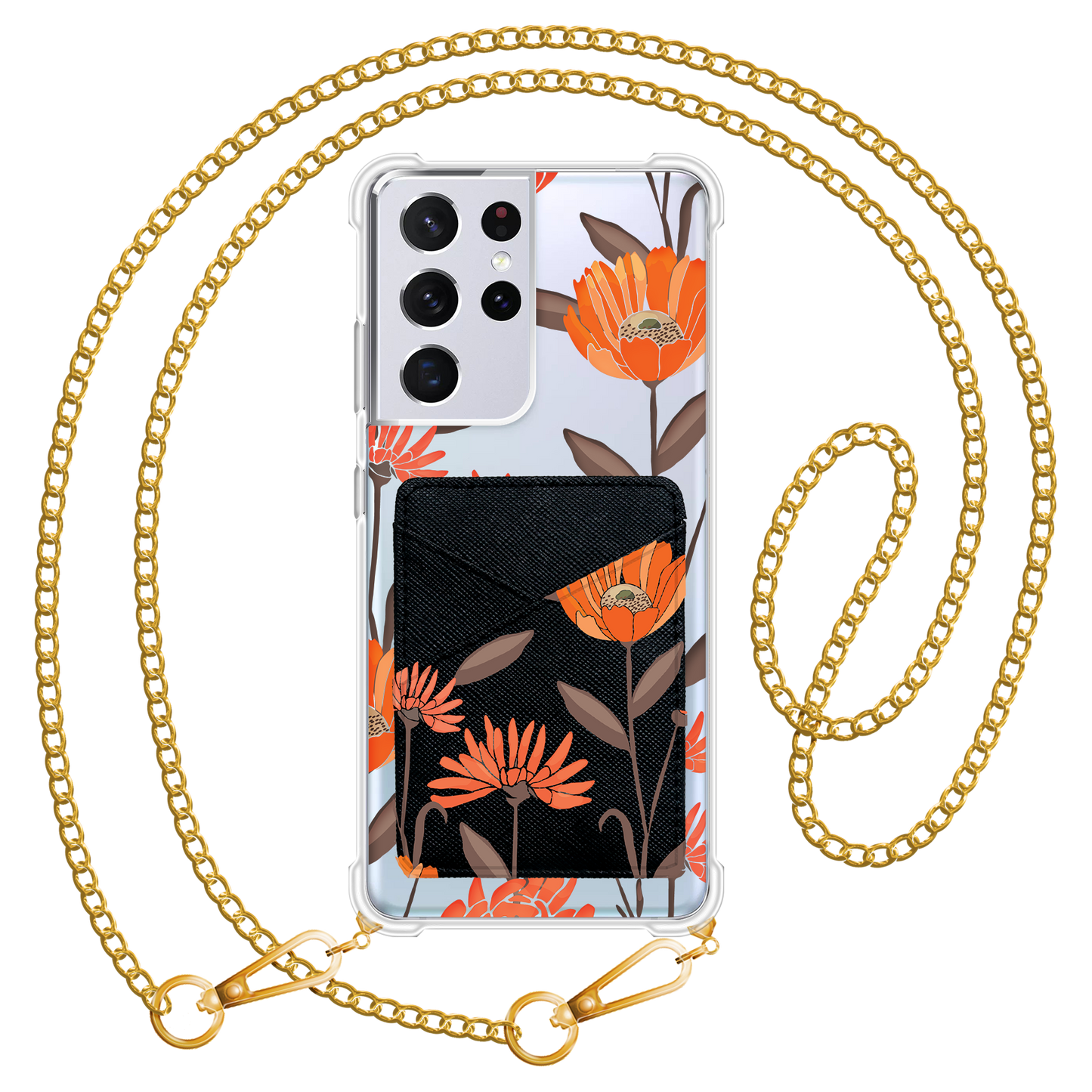 Android Phone Wallet Case - November Marigold