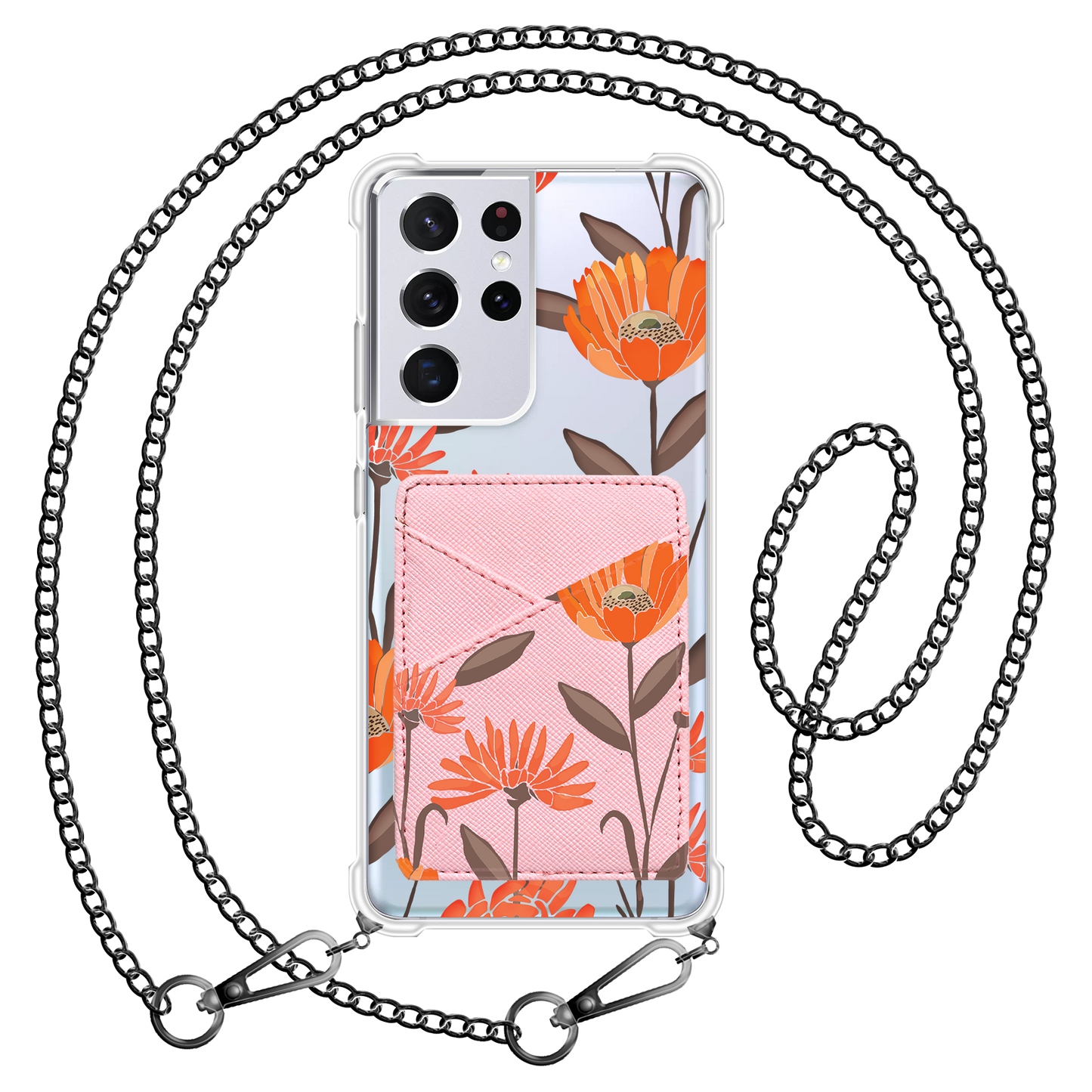 Android Phone Wallet Case - November Marigold