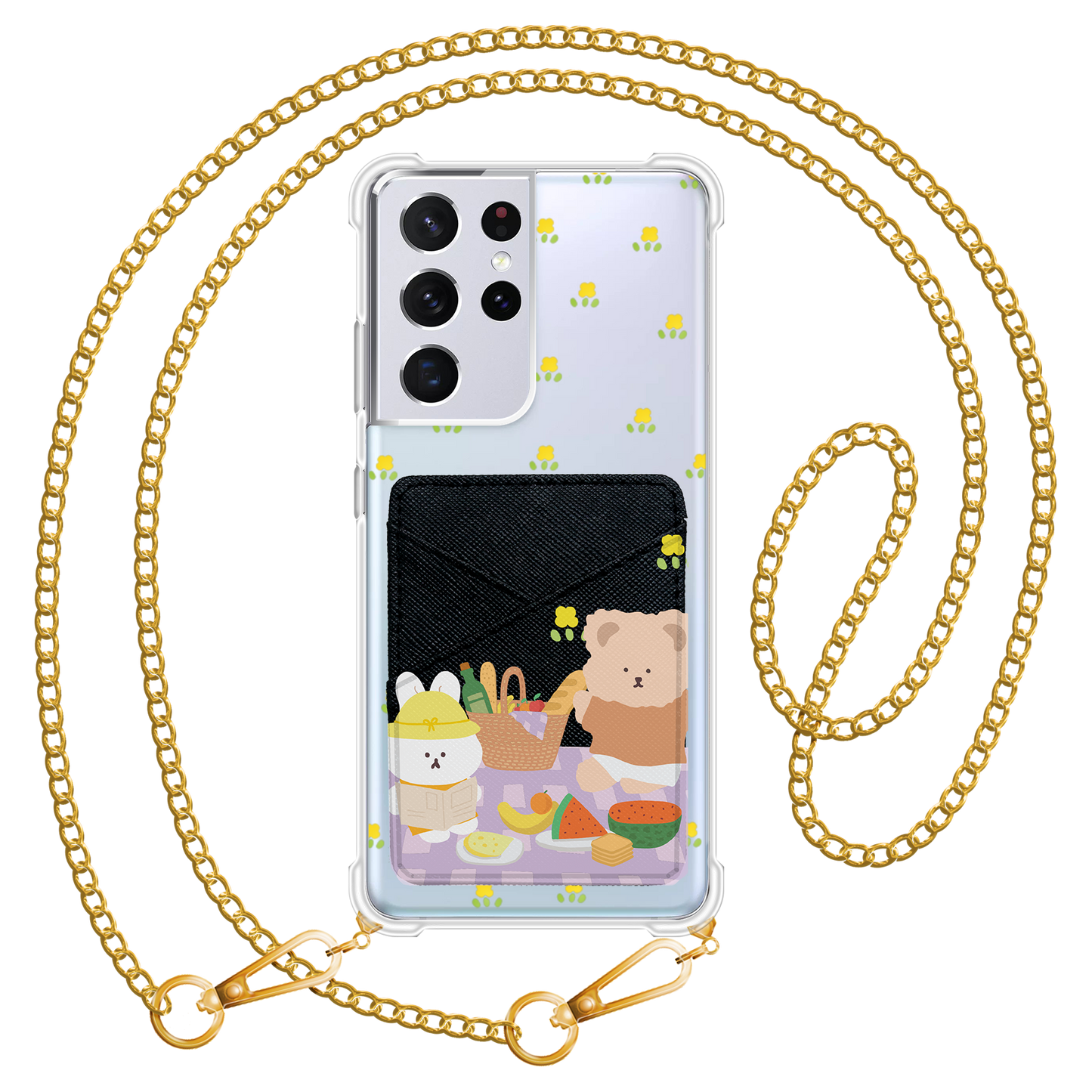 Android Phone Wallet Case - Picnic Bear 2.0