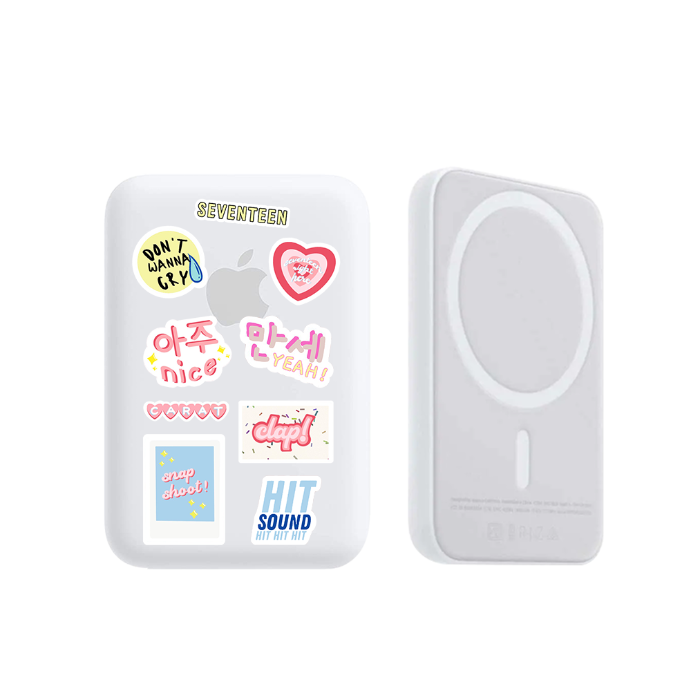 Magnetic Wireless Powerbank - Seventeen Sticker Pack
