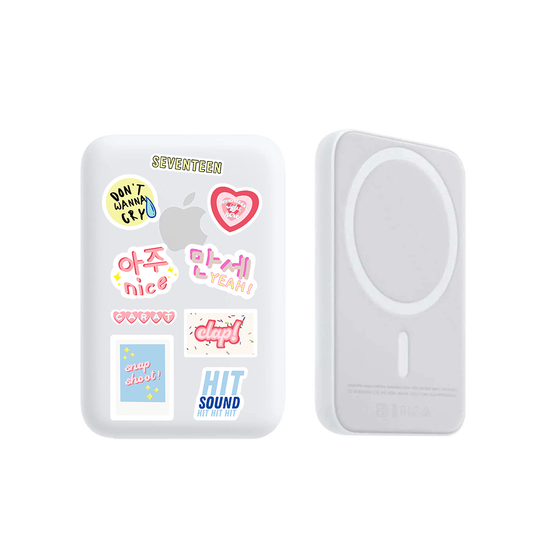 Magnetic Wireless Powerbank - Seventeen Sticker Pack