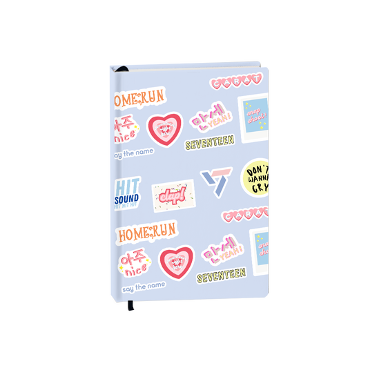 Hardcover Bookpaper Journal - Seventeeen (with Elastic Band & Bookmark)