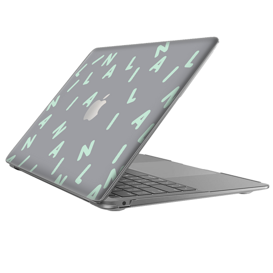 Macbook Snap Case - CUSTOM MONOGRAM 2.0 Tosca