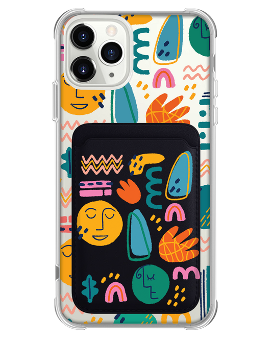 iPhone Magnetic Wallet Case - Silent Art