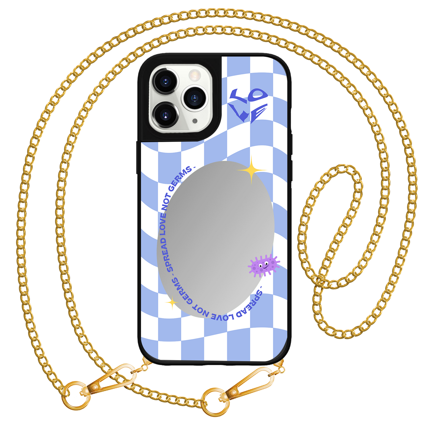 iPhone Mirror Grip - Spread Love, Not Germs
