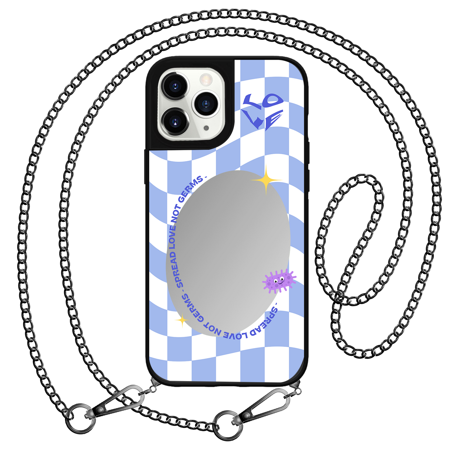 iPhone Mirror Grip - Spread Love, Not Germs