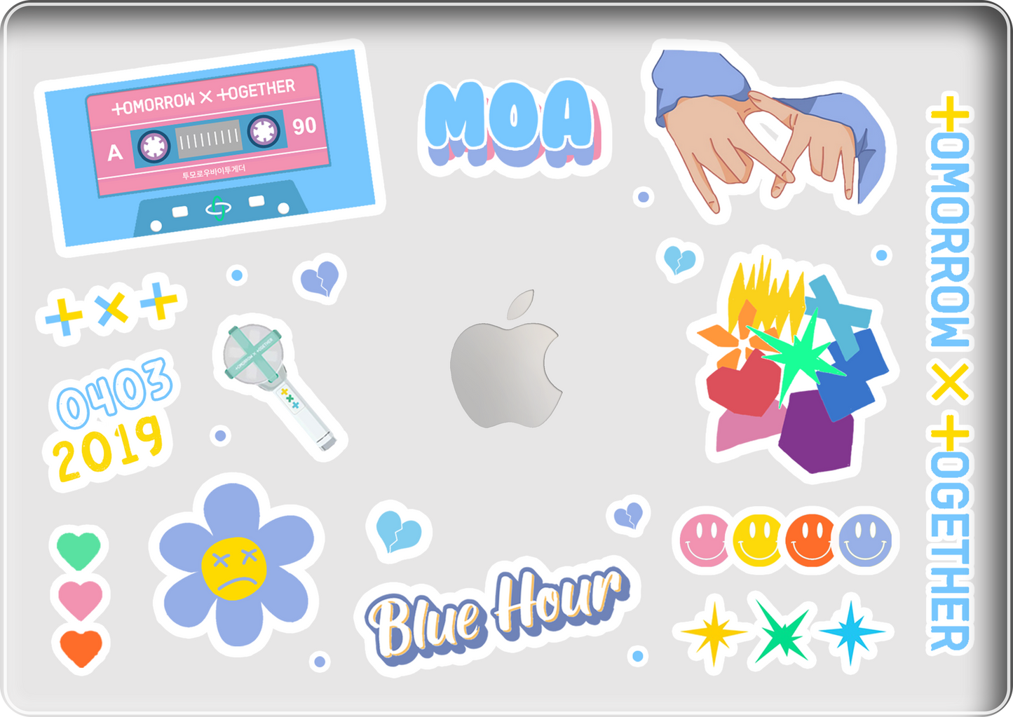 Macbook Snap Case - TXT Sticker Pack