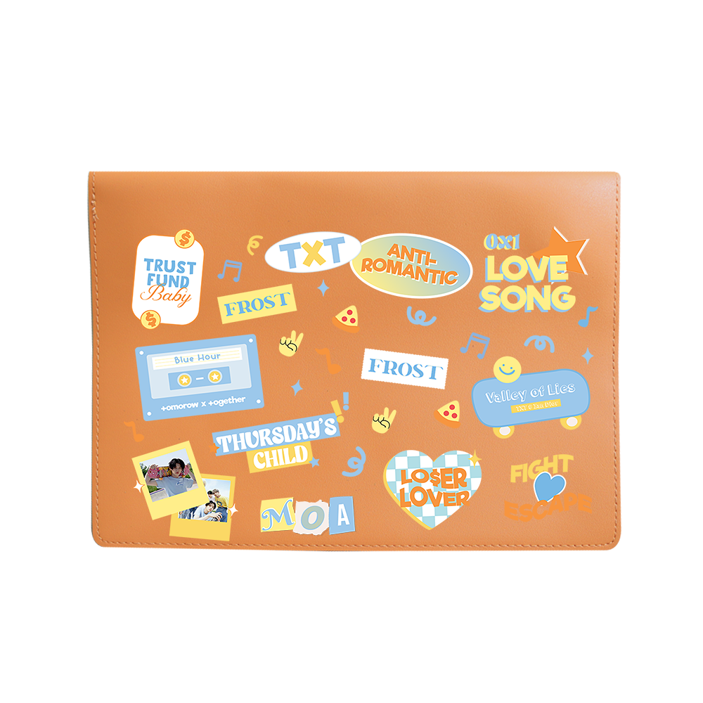 Vegan Leather Sleeve - TXT Sticker Pack