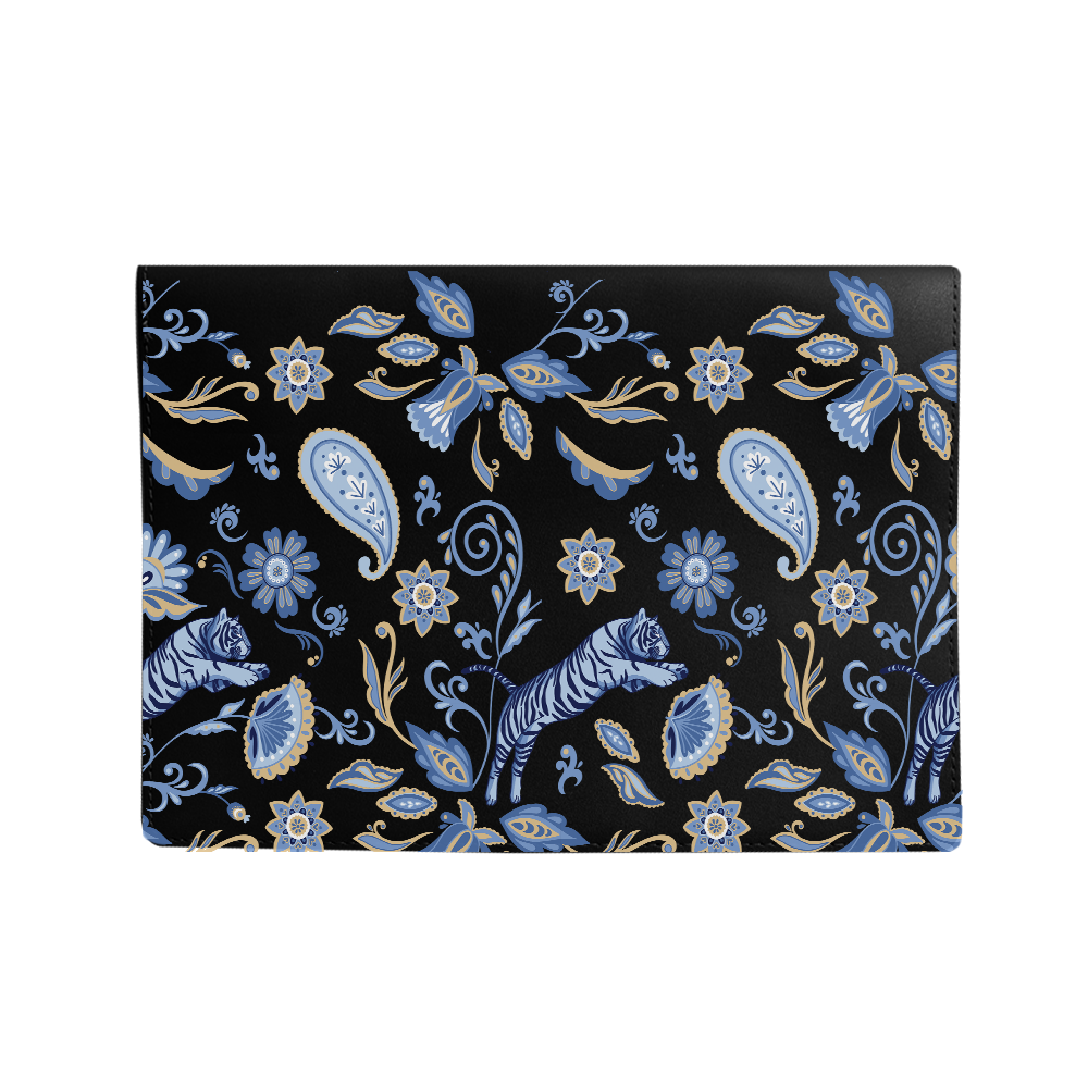 Vegan Leather Sleeve - Tiger & Floral