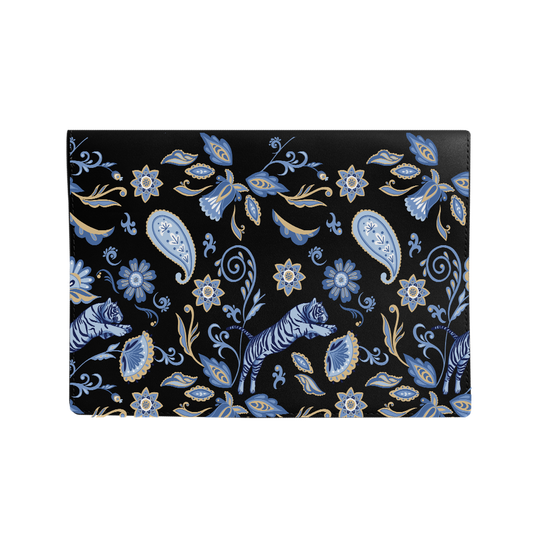 Vegan Leather Sleeve - Tiger & Floral