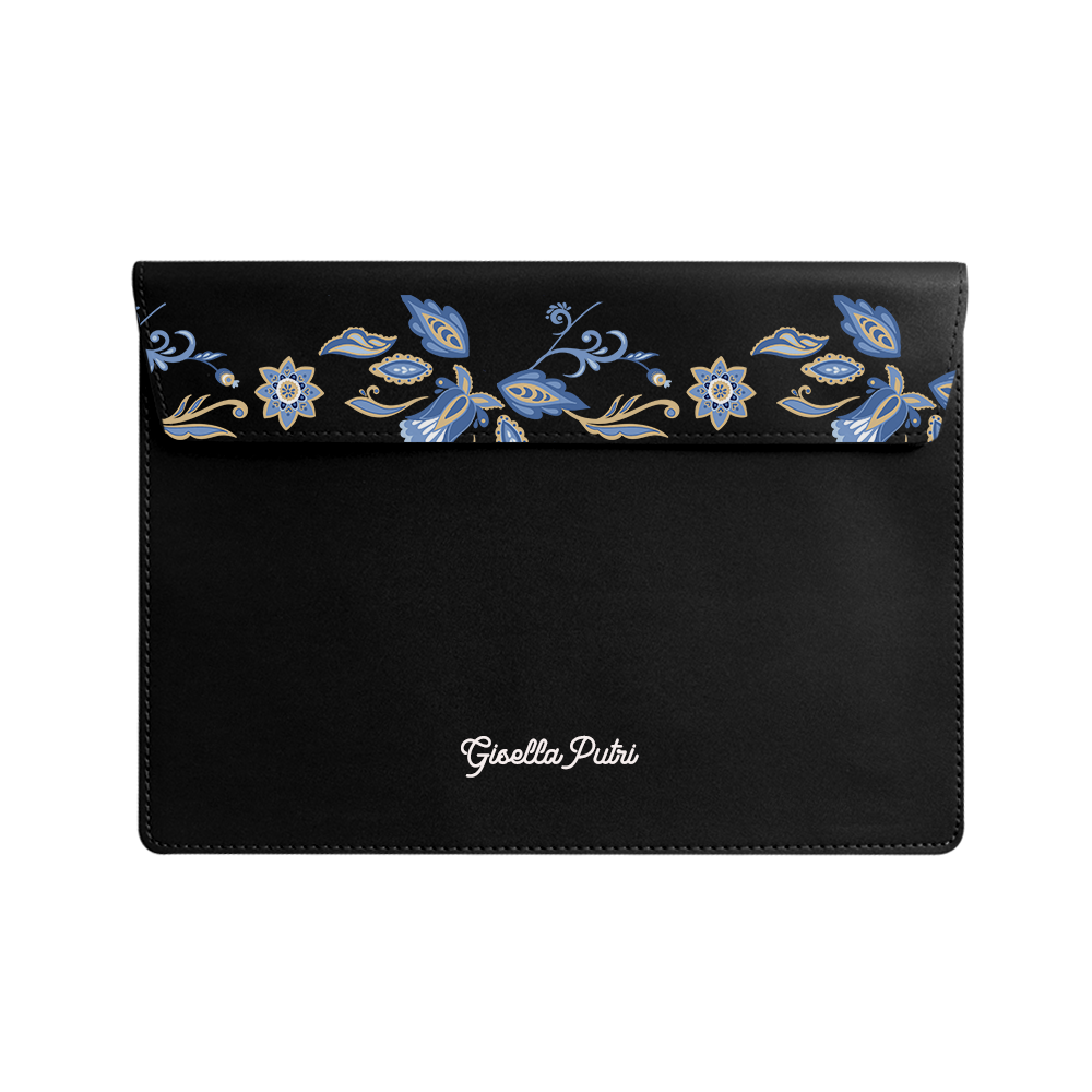 Vegan Leather Sleeve - Tiger & Floral
