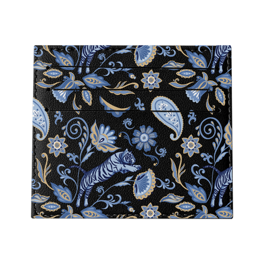 6 Slots Card Holder - Tiger & Floral