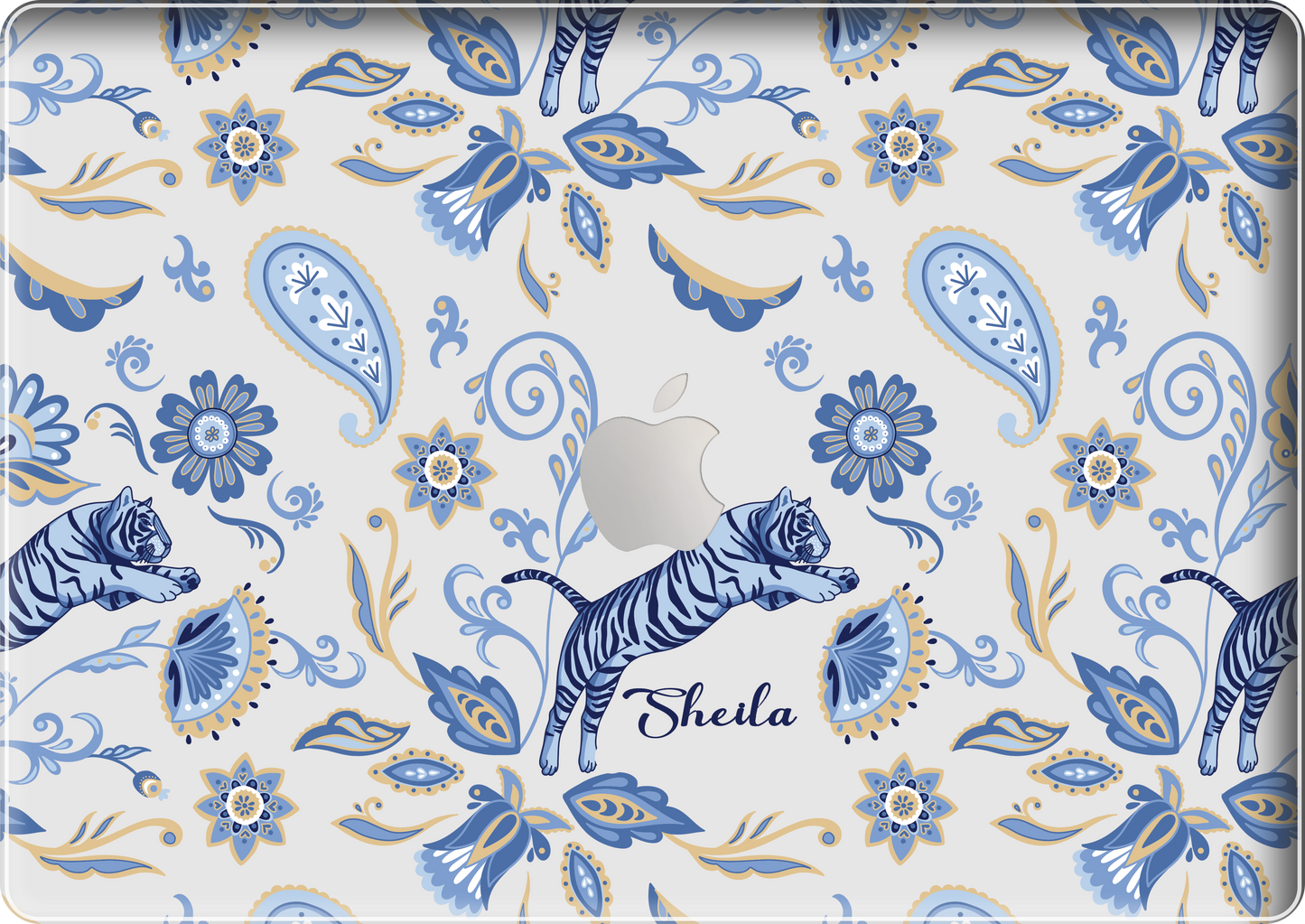 Macbook Snap Case - Tiger & Floral