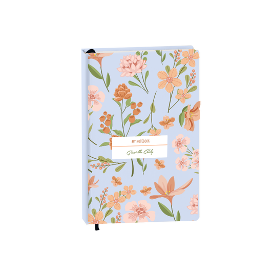 Hardcover Bookpaper Journal - Vinca (with Elastic Band & Bookmark)