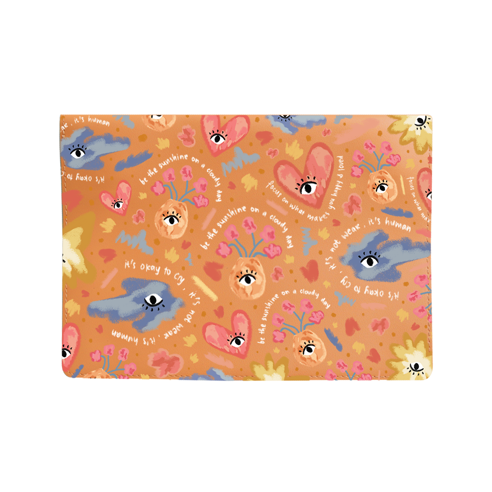 Vegan Leather Sleeve - Abstract Lovers