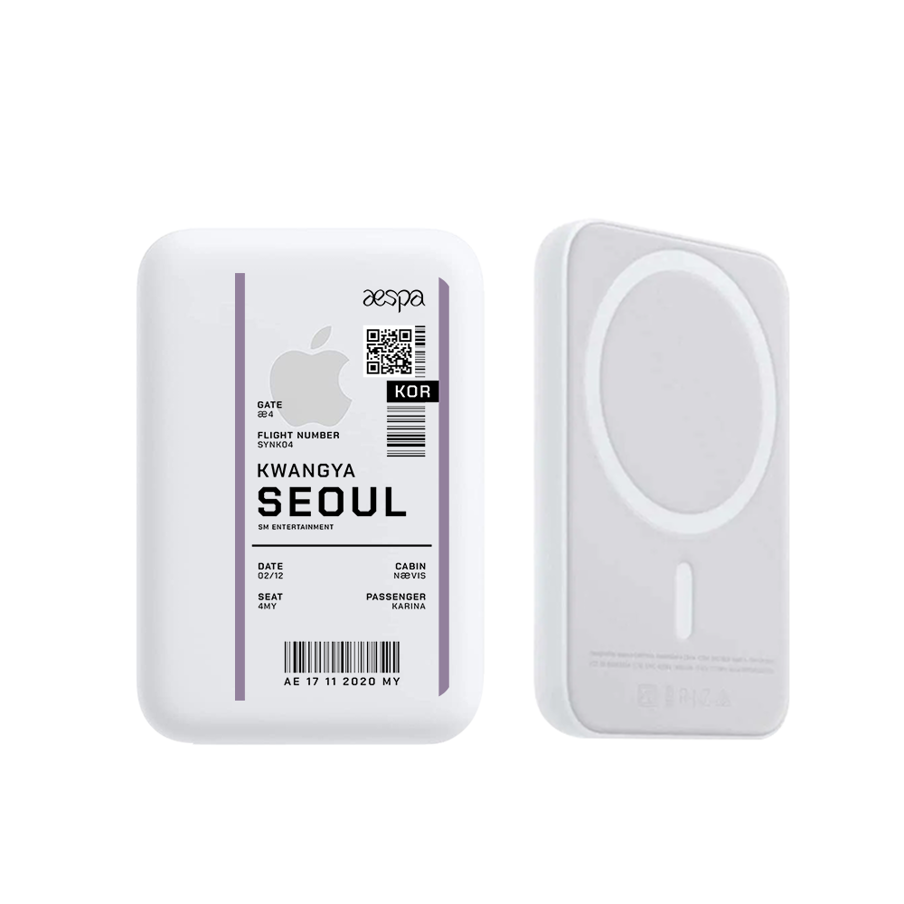 Magnetic Wireless Powerbank - Aespa Kwangya Ticket
