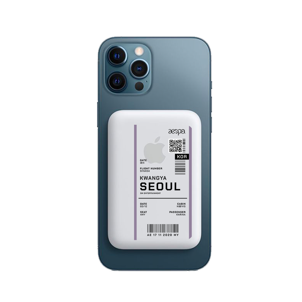 Magnetic Wireless Powerbank - Aespa Kwangya Ticket
