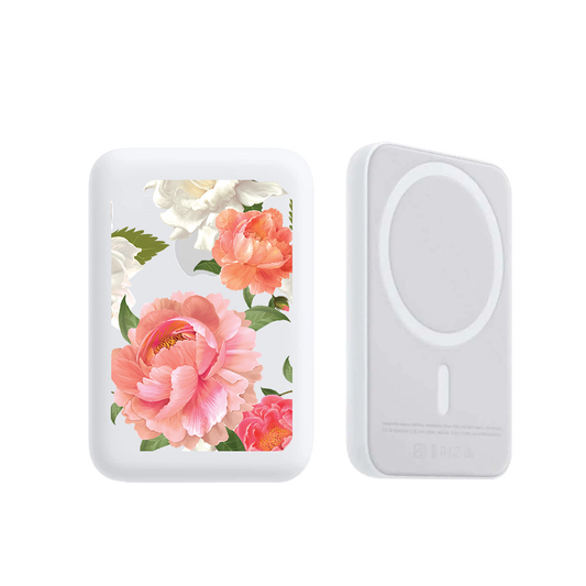 Magnetic Wireless Powerbank - August Peony