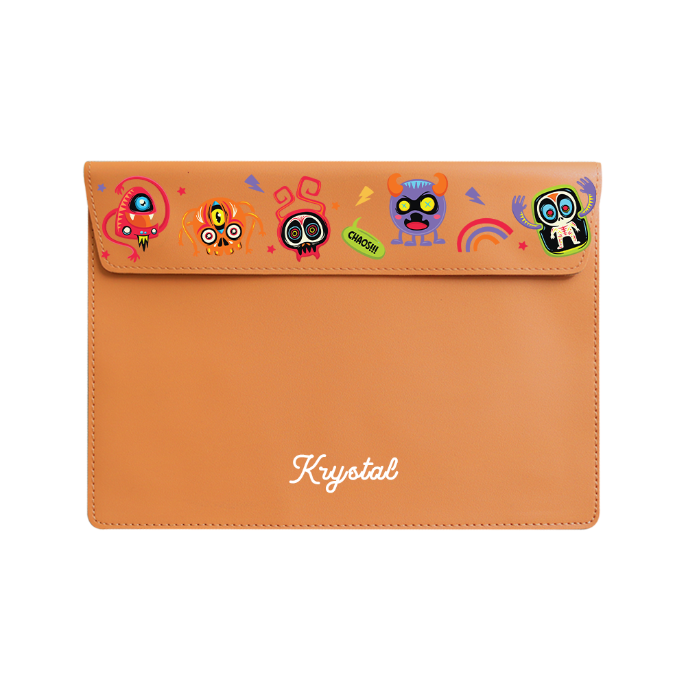 Vegan Leather Sleeve - Baby Monster