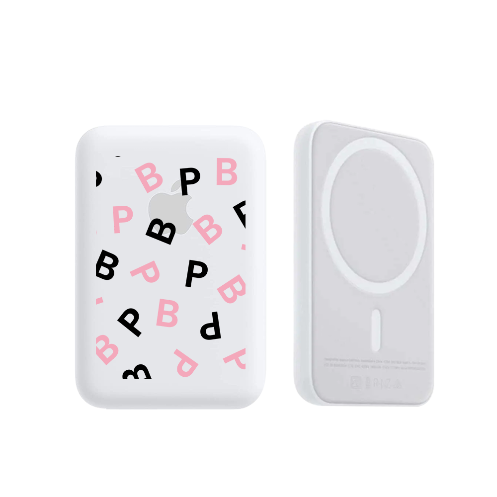 Magnetic Wireless Powerbank - Blackpink Monogram
