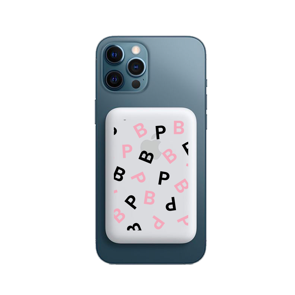 Magnetic Wireless Powerbank - Blackpink Monogram