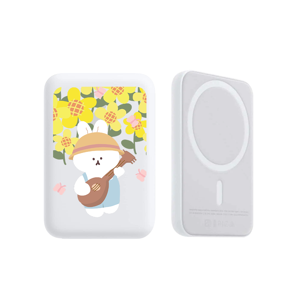 Magnetic Wireless Powerbank - Bunny Ukulele