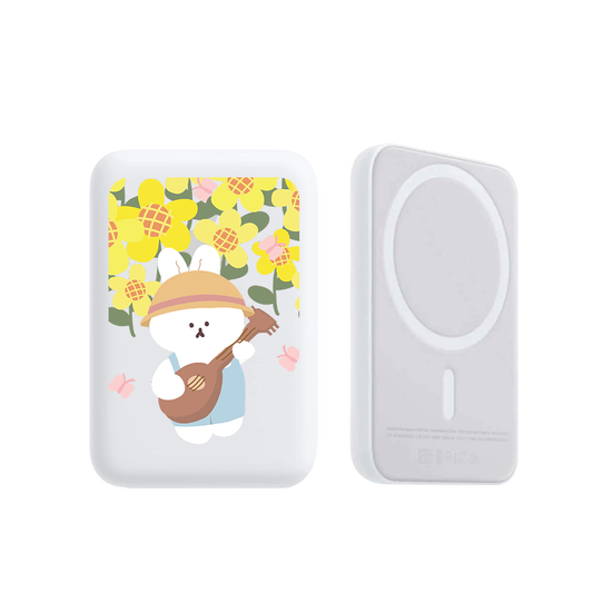 Magnetic Wireless Powerbank - Bunny Ukulele