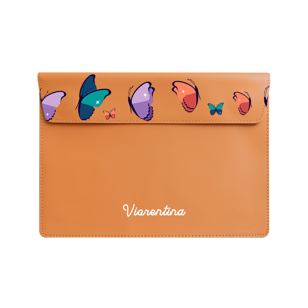 Vegan Leather Sleeve - Butterfly