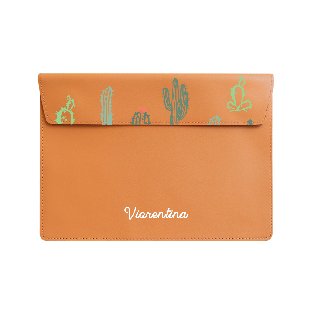 Vegan Leather Sleeve - Cactus