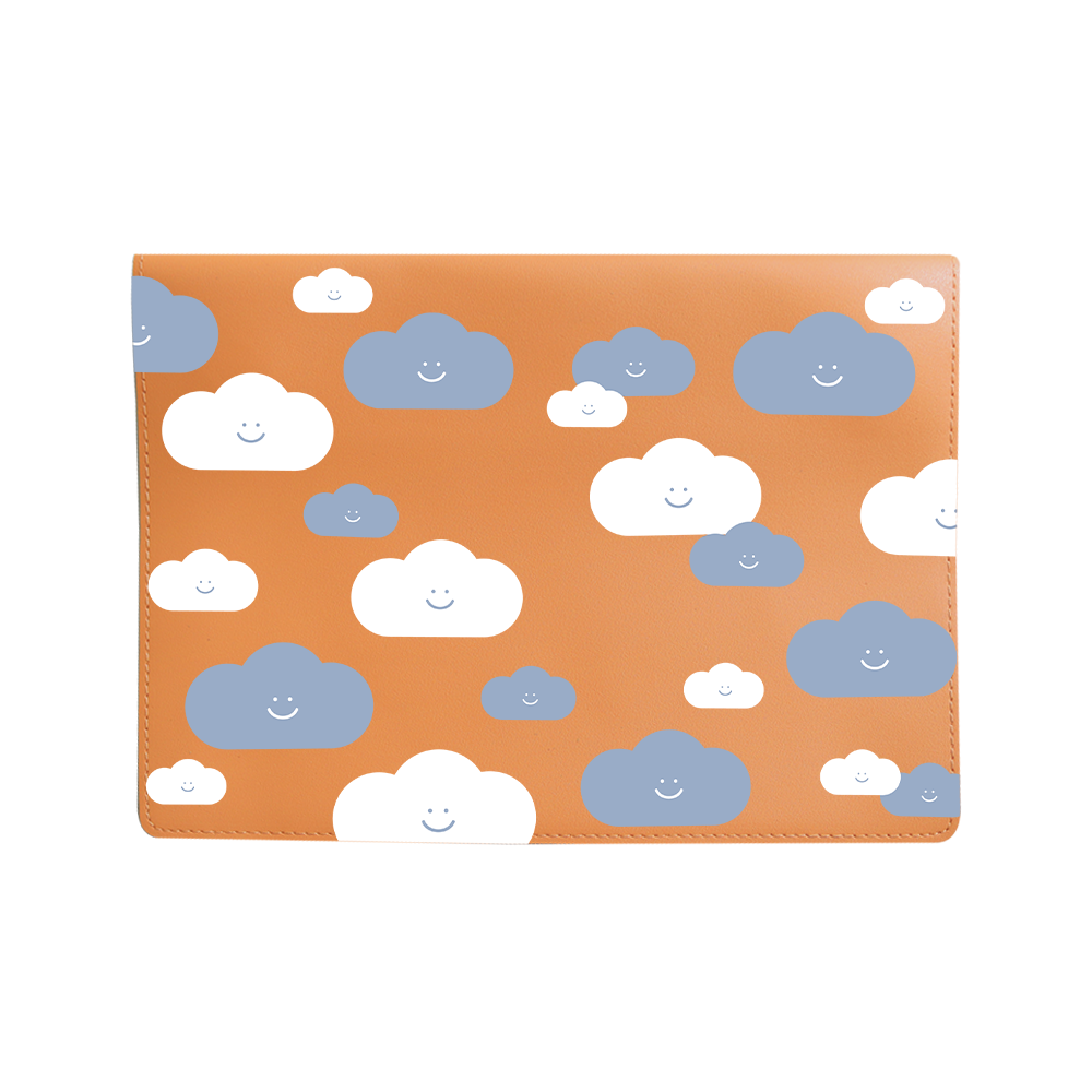 Vegan Leather Sleeve - Clouds