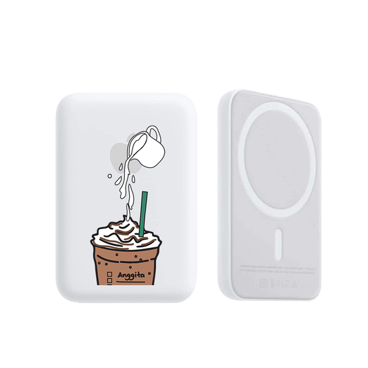 Magnetic Wireless Powerbank - Coffee Frappe
