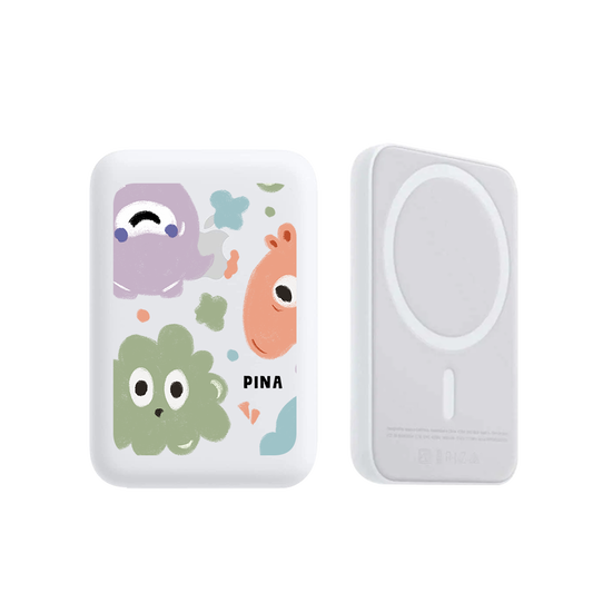 Magnetic Wireless Powerbank - Cute monster 2.0