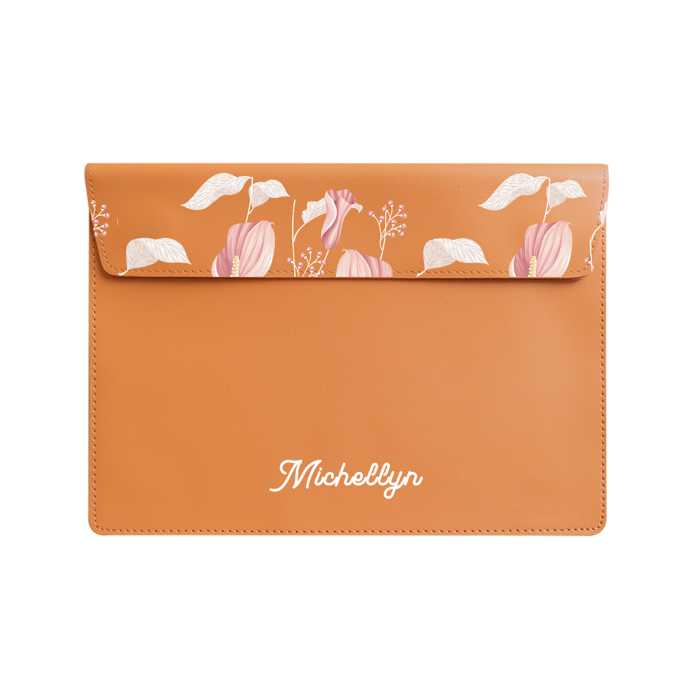 Vegan Leather Sleeve - Easter Lily