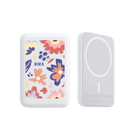 Magnetic Wireless Powerbank - Flower Lovers
