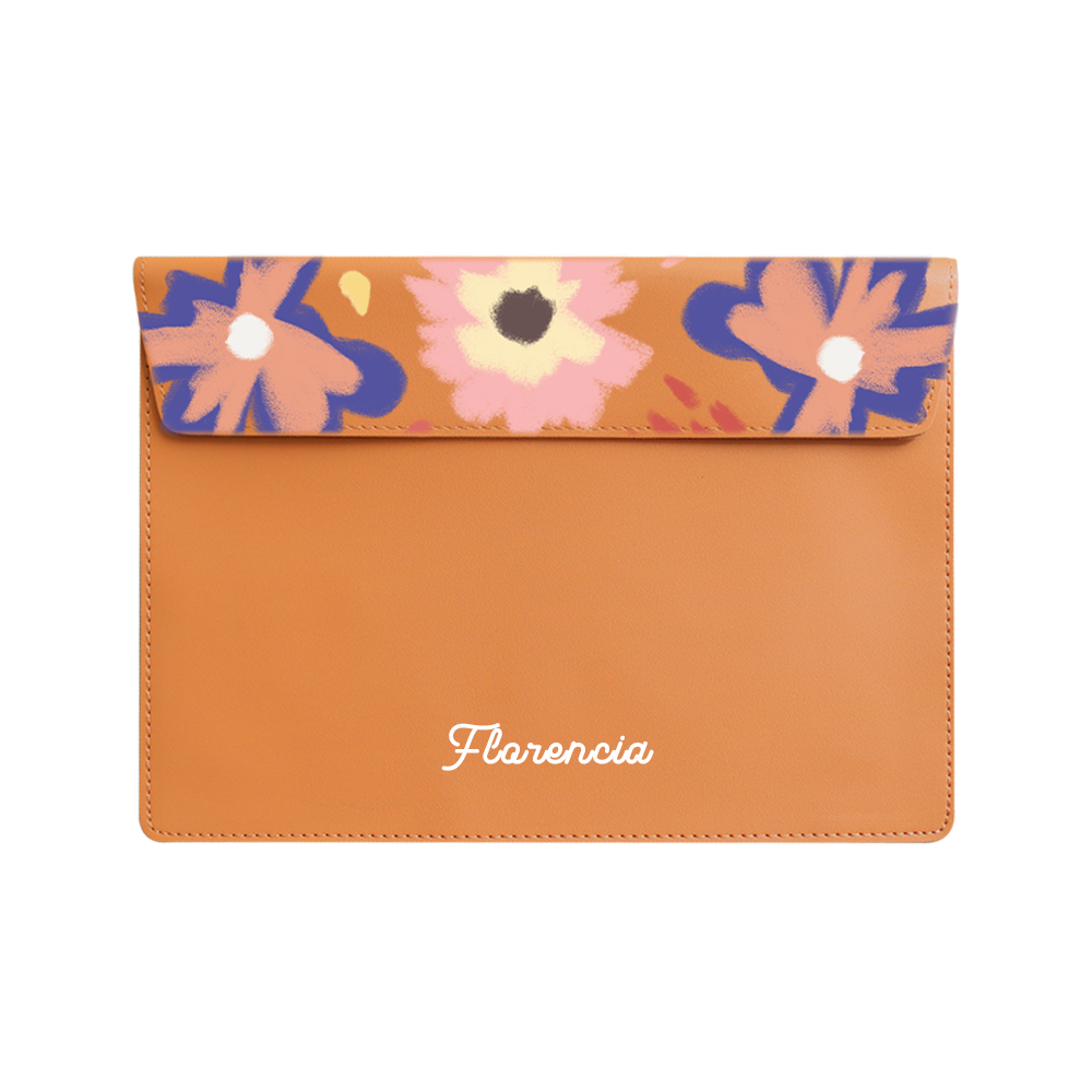 Vegan Leather Sleeve - Flower Lovers