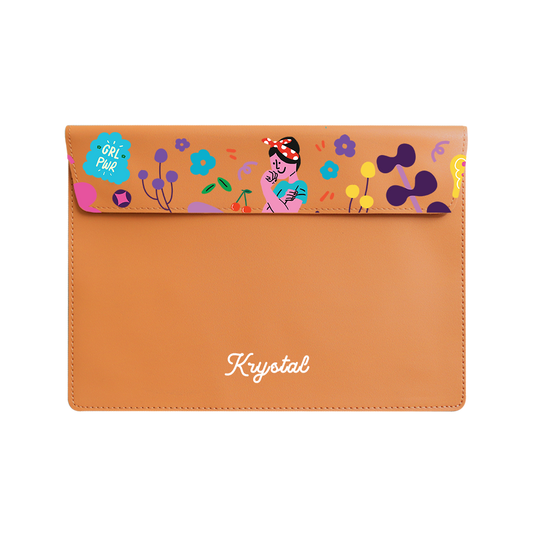 Vegan Leather Sleeve - Girl Power