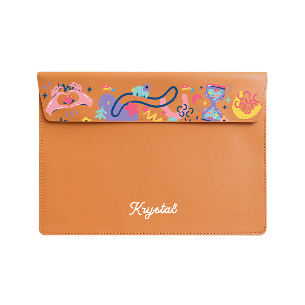 Vegan Leather Sleeve - Heather