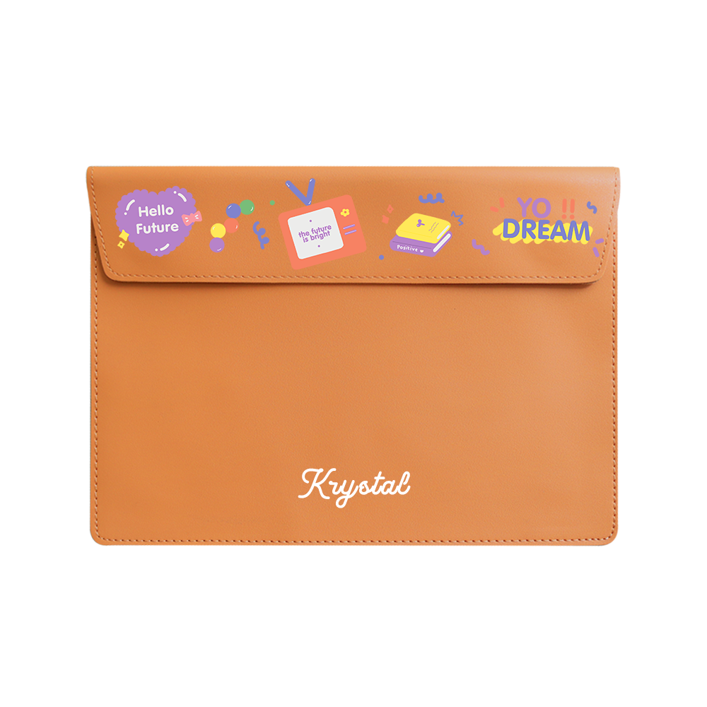 Vegan Leather Sleeve - Hello Future