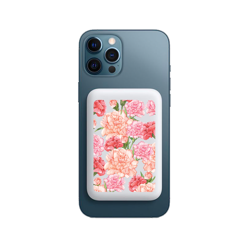 Magnetic Wireless Powerbank - January Carnation